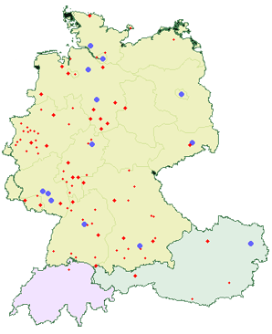 Karte der OWK-Besucher